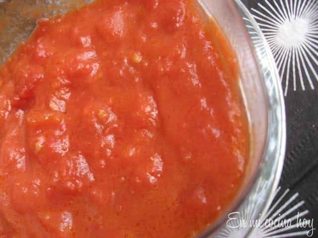 Salsa de tomates para fideos
