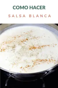 Como hacer salsa blanca