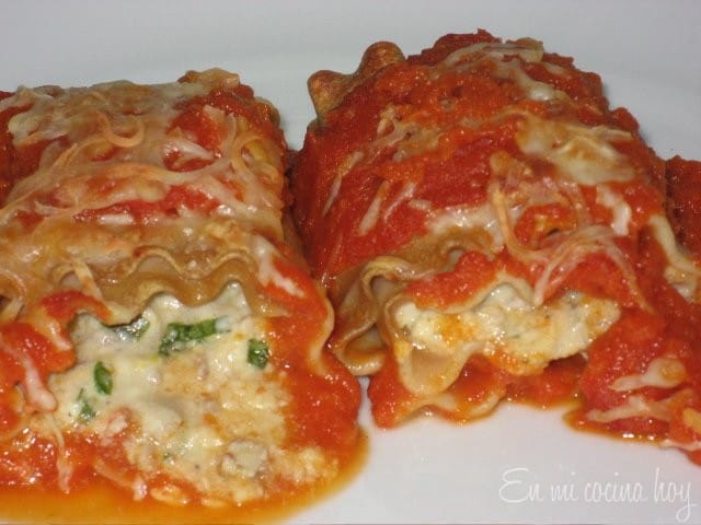 Canelones rellenos