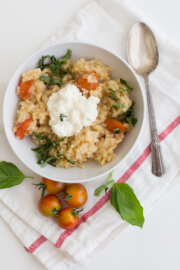 Risotto de verano con tomates