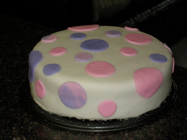 Mi primera torta con fondant casero