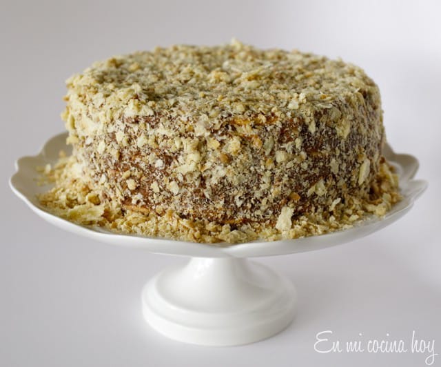 Torta de mil hojas con manjar