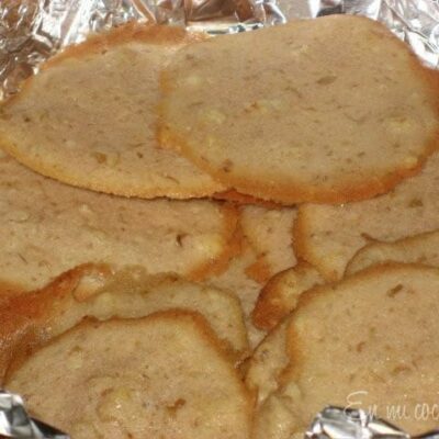 Galletas tejas de nueces