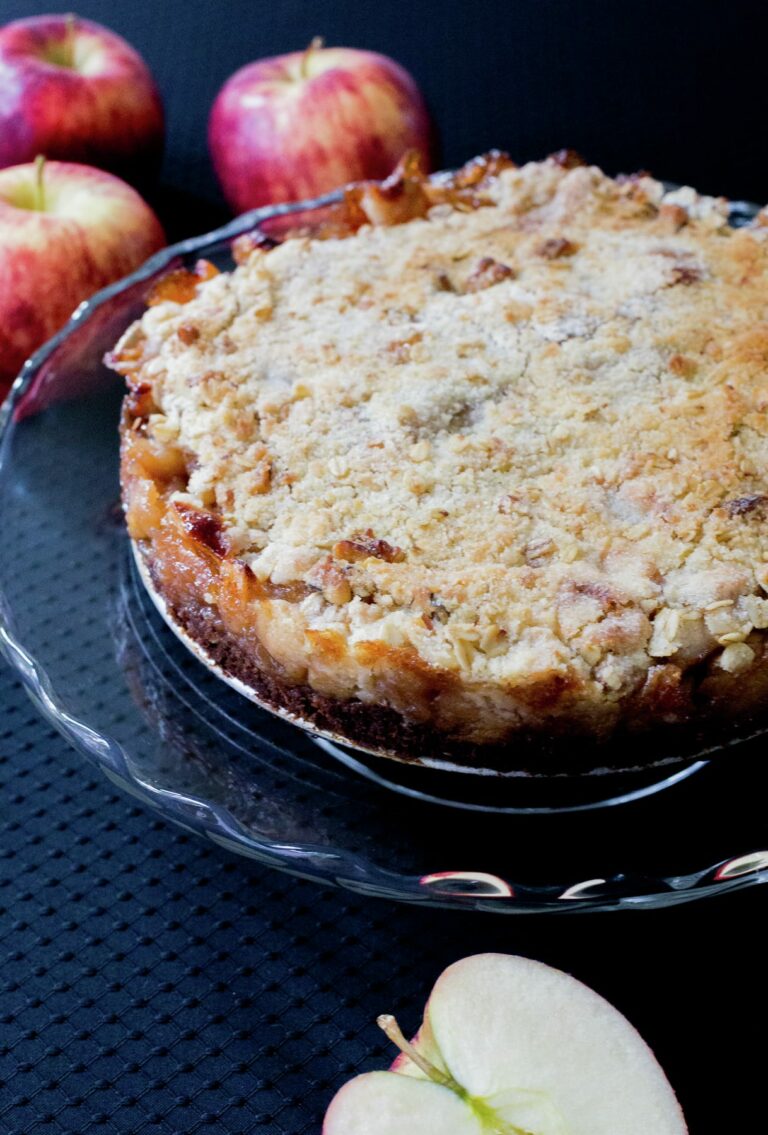 Kuchen de chocolate y manzana