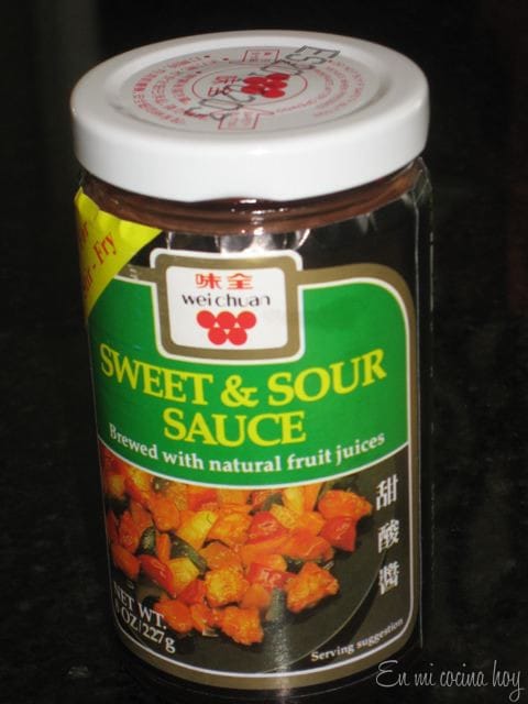 Lomo de cerdo agridulce chino