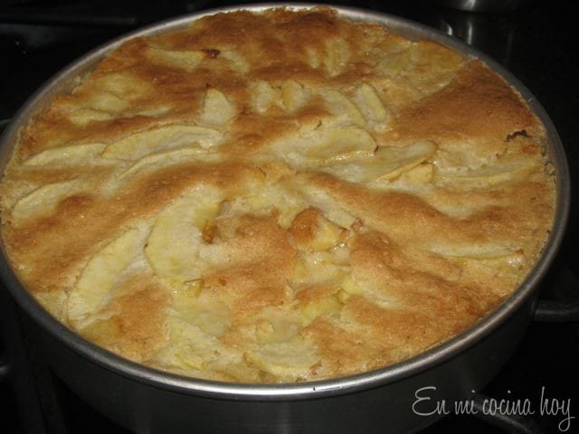 Queque de manzana esponjoso