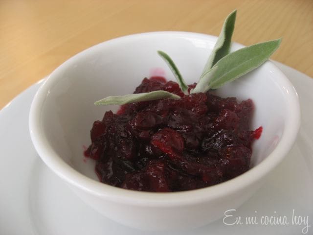 Salsa de cranberries