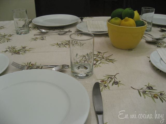 Organizando una cena en casa