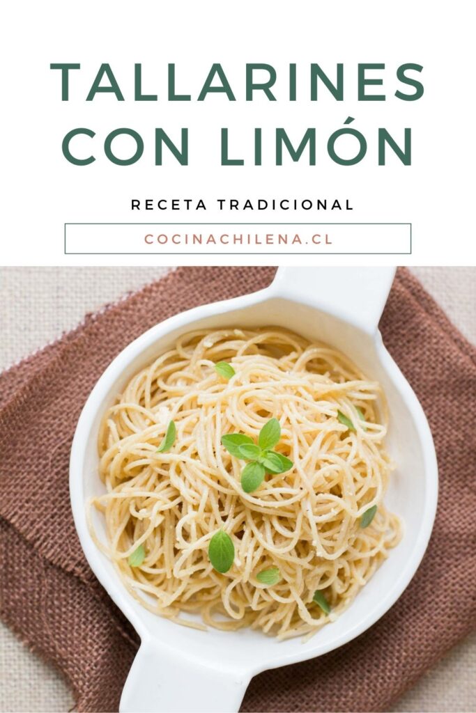 Tallarines con limón