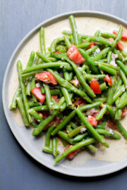 Ensalada de porotos verdes y tomate