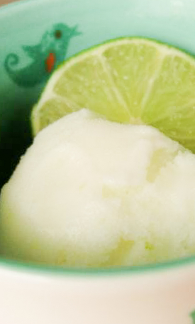 Helado de limón o lima