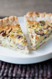 Quiche de pollo y puerros