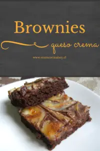 Brownies queso crema