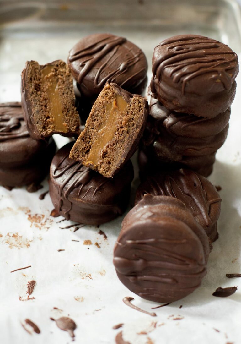 Alfajores de chocolate y manjar