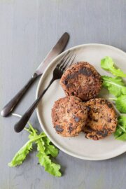 Hamburguesas de porotos negros