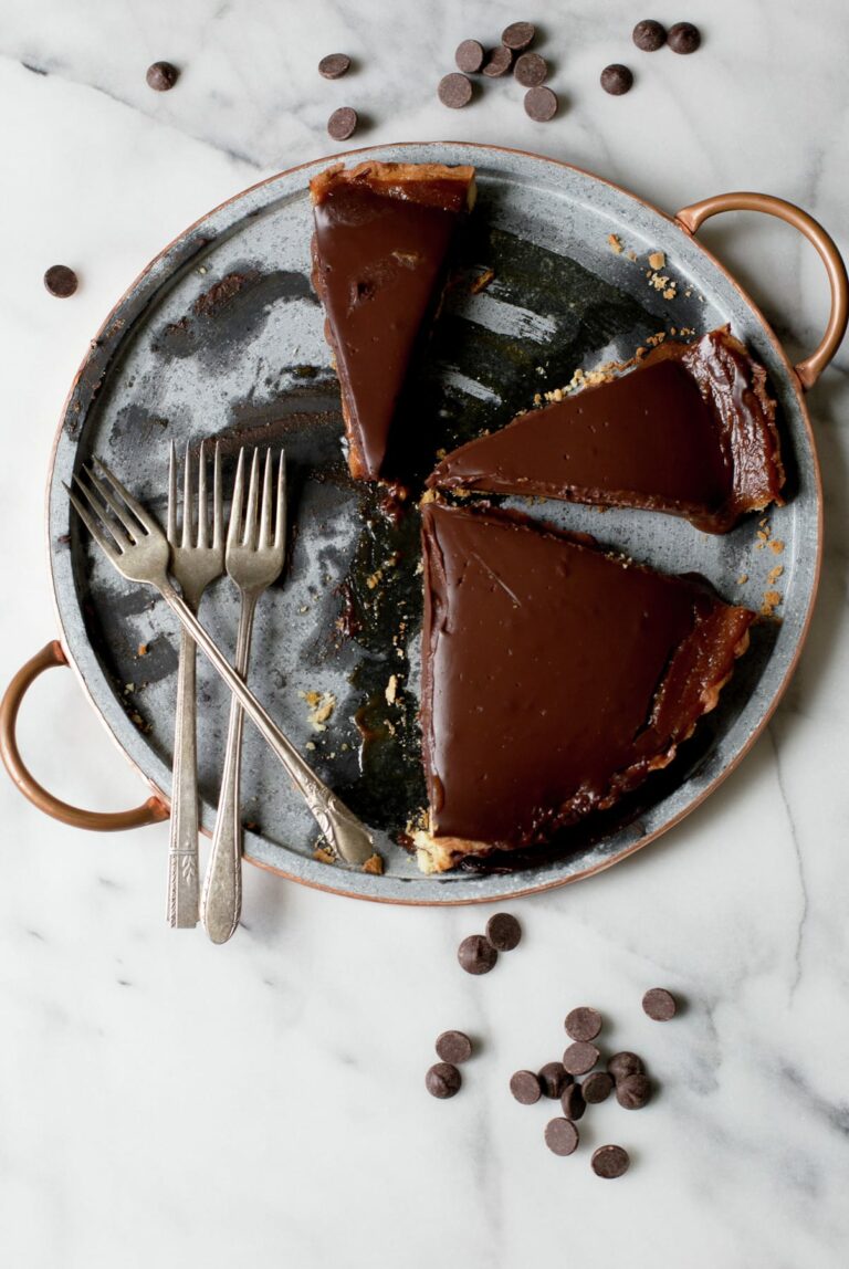 Tarta de chocolate y caramelo