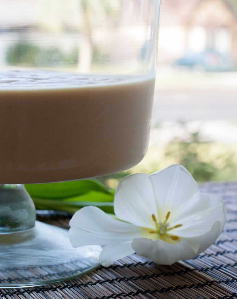 Bavarois o mousse de lúcuma