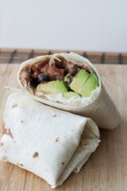 Burrito vegetariano mexicano