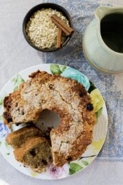 Queque de manzana y avena, sin huevo