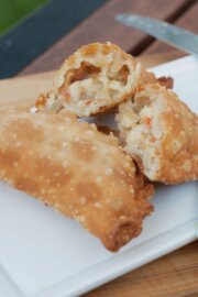 Empanadas de mariscos fritas