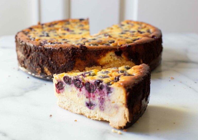 Kuchen de ricota y arándanos