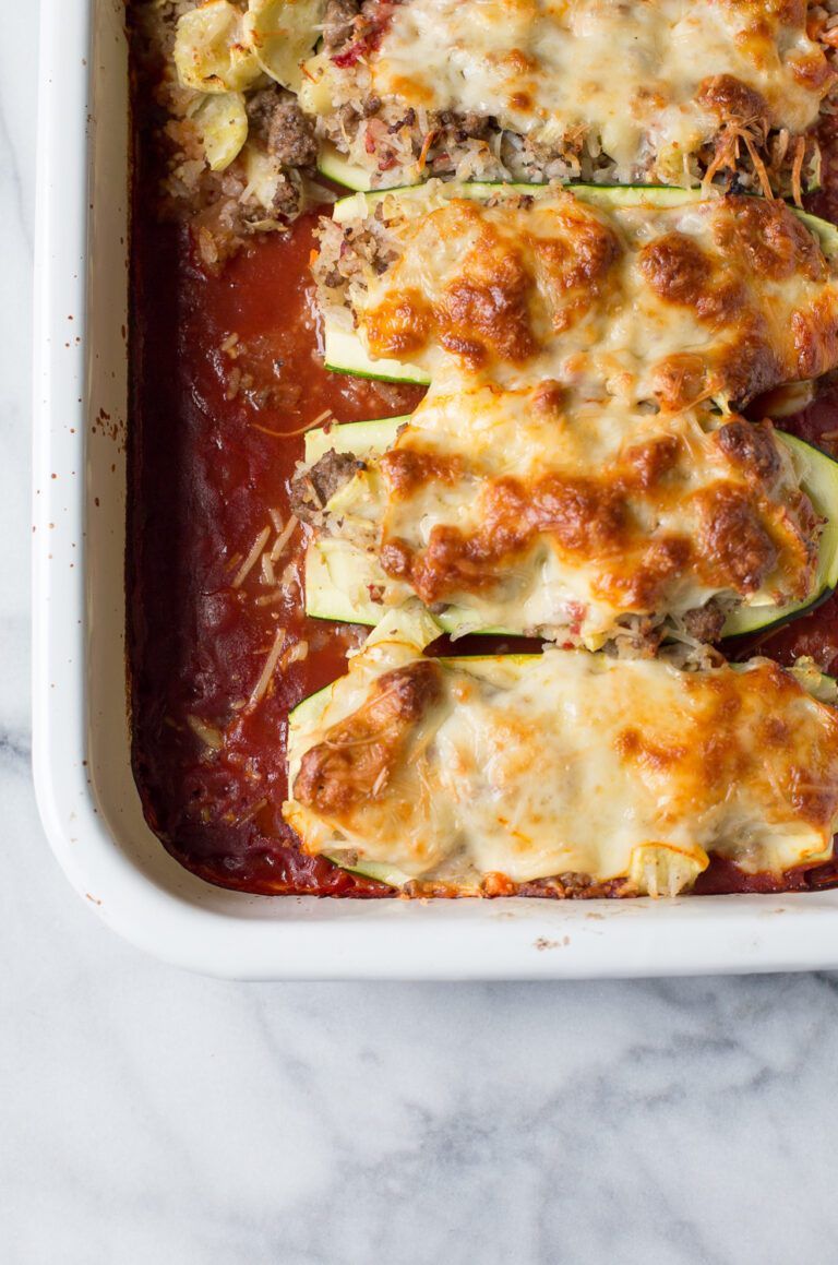 Zapallitos rellenos con carne