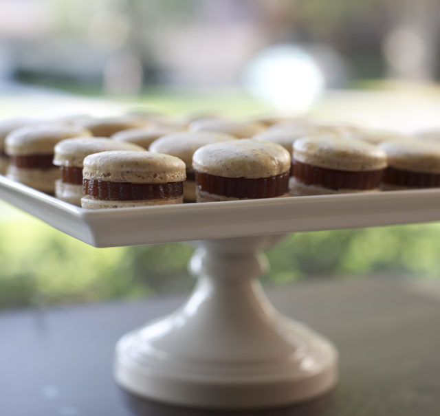 Hazelnut and Quince Macaron