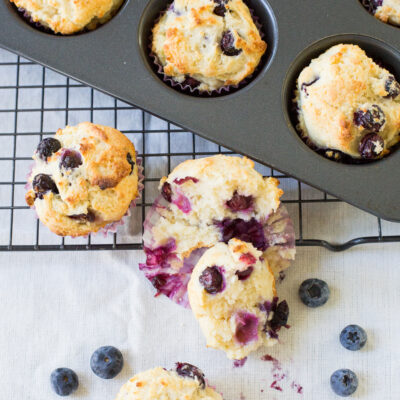 Muffins de arándanos
