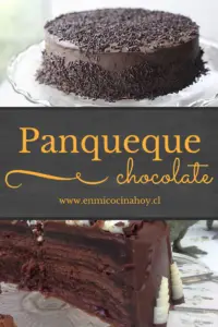 Torta panqueque chocolate