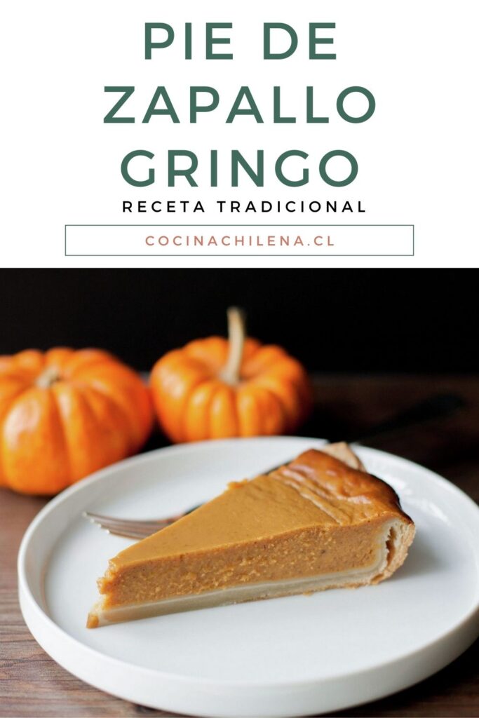 Tarta o Pie de zapallo dulce, receta gringa