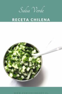 Salsa Verde, receta chilena