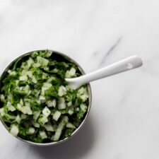 Salsa verde chilena