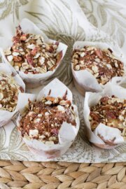 Muffins de manzana con avena