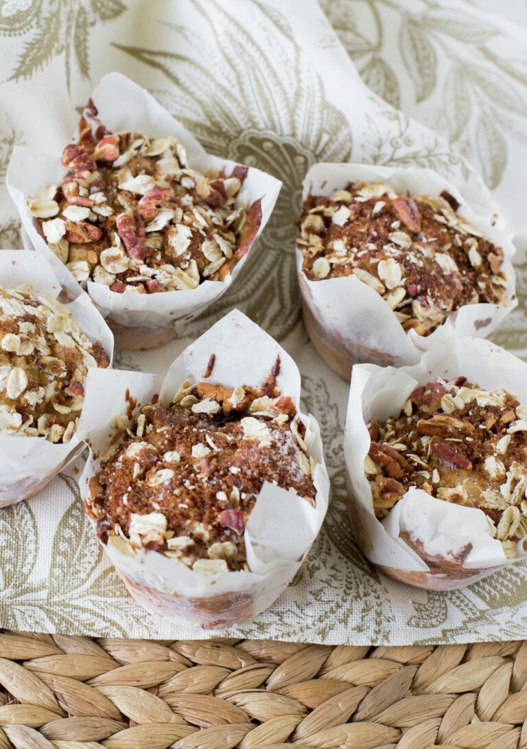 Muffins de manzana con avena