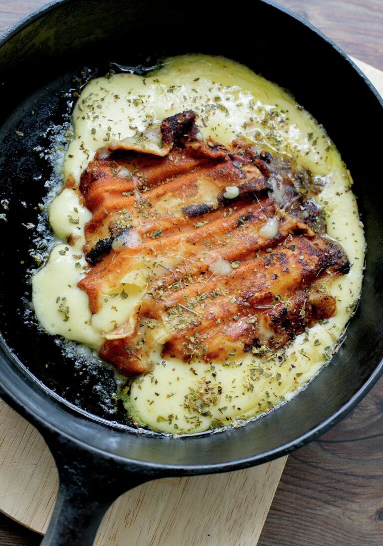 Provoleta, queso derretido