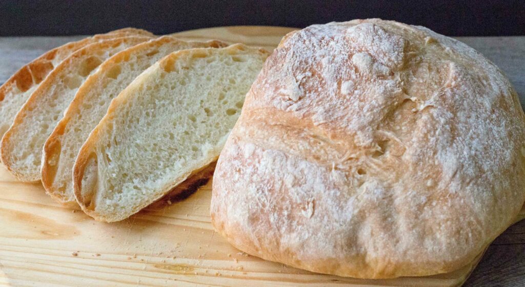 Pan de campo sin amasar