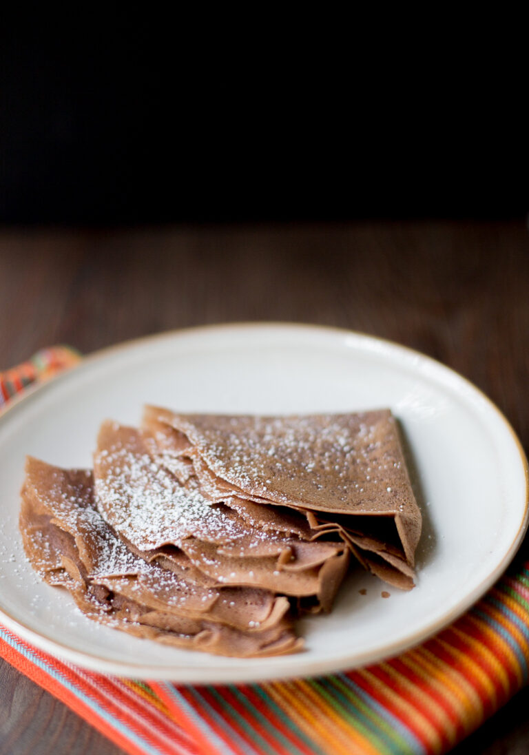 Panqueques de chocolate sin glutén