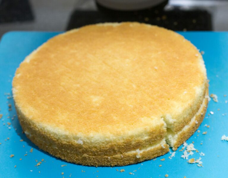 Cortado del bizcocho