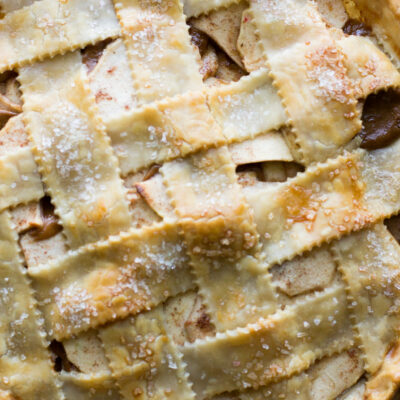 Kuchen de manzana y manjar