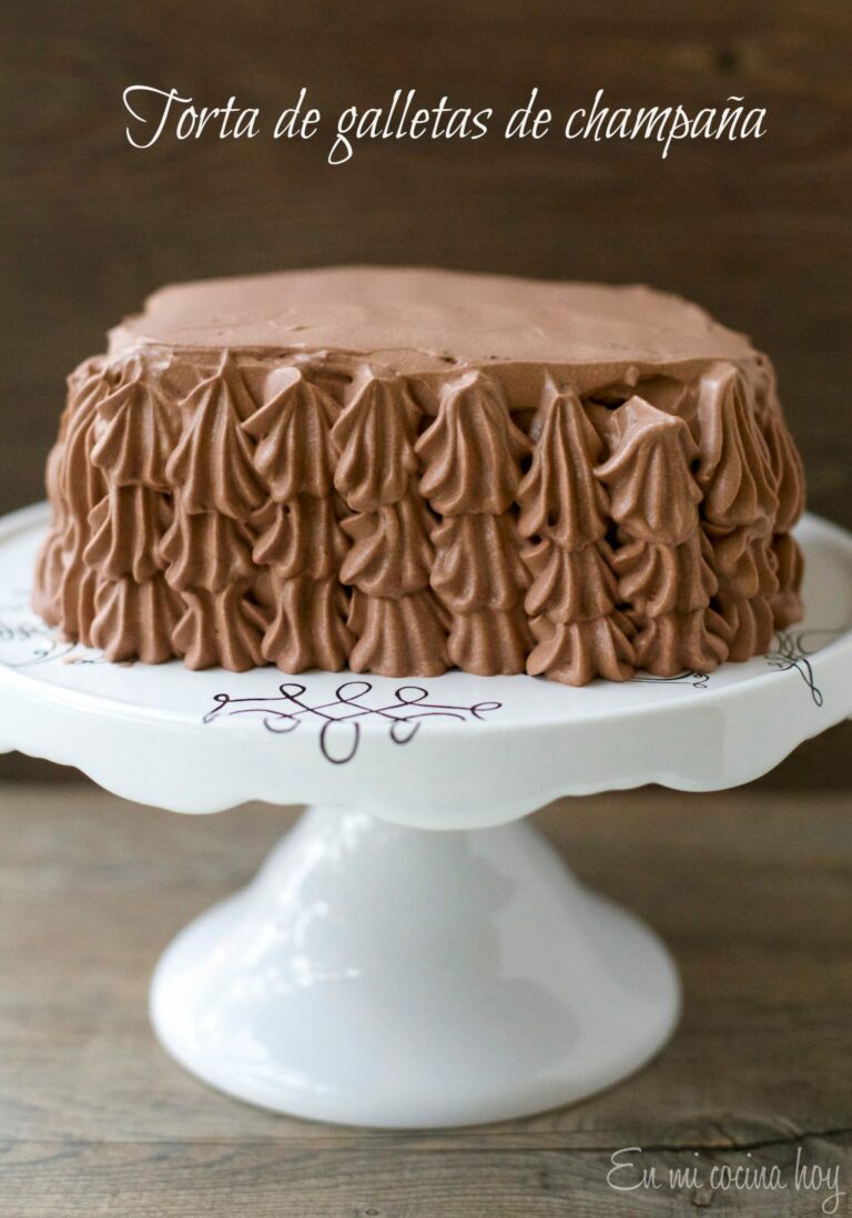 Torta chilena de galletas de champaña