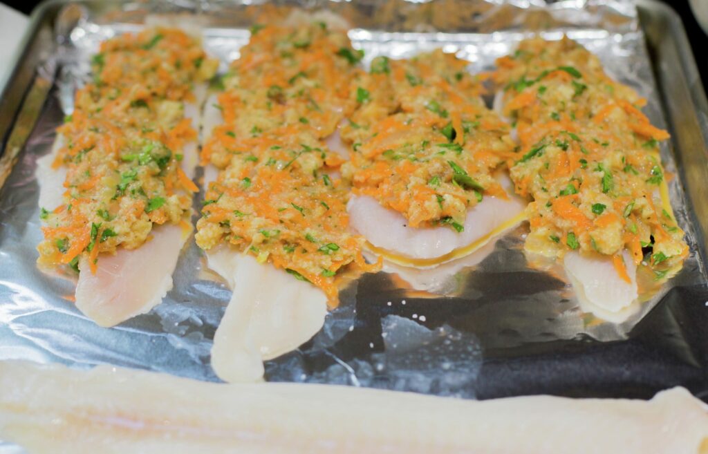 Pescado relleno al horno - La Cocina Chilena de Pilar Hernández
