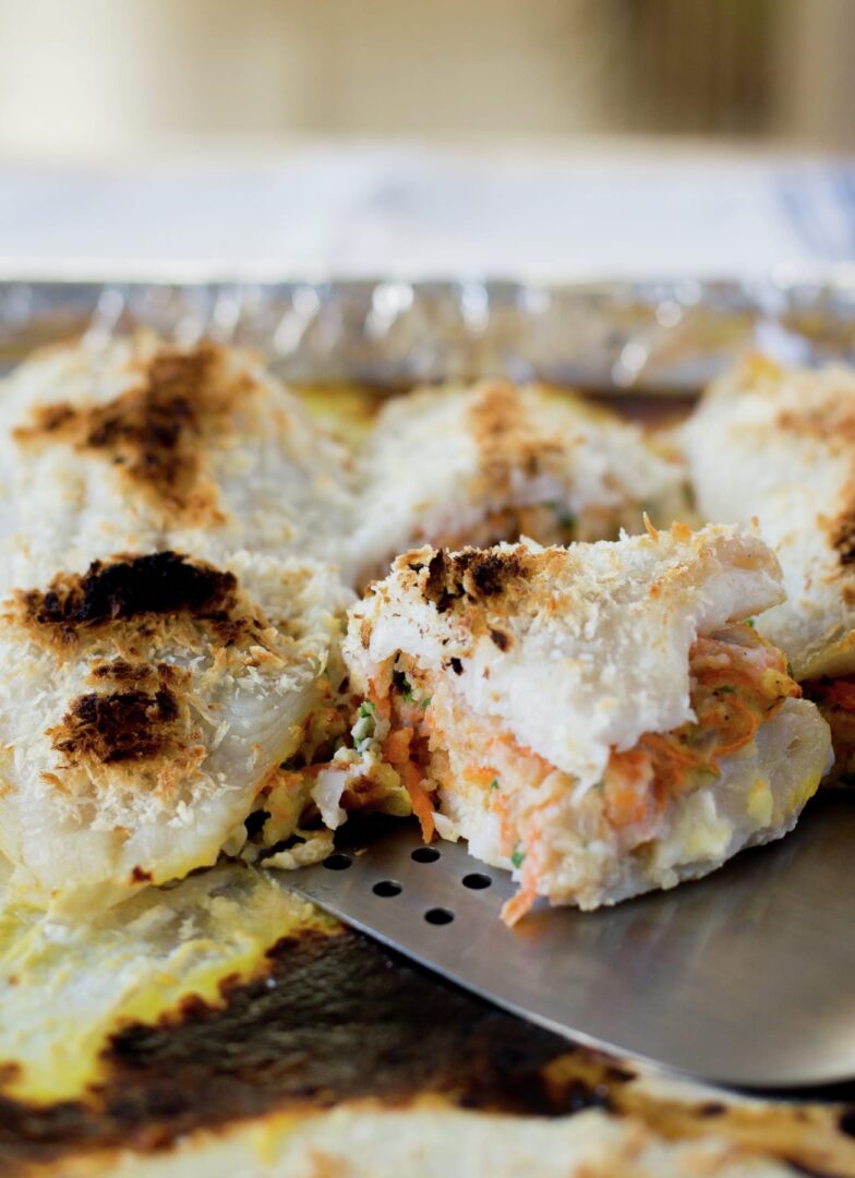 Pescado relleno al horno - La Cocina Chilena de Pilar Hernández