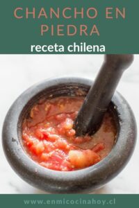 Chancho en piedra, receta chilena