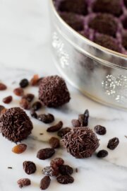 Trufas de pasas al ron