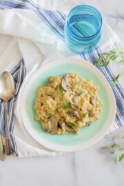 Easy Mushroom Brown Rice Risotto