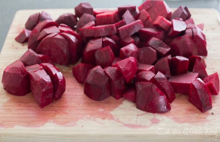 Ensalada de betarragas y espinacas