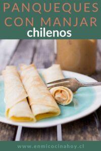 Panqueques con manjar, receta chilena