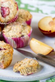 Muffins de ciruela y amapola