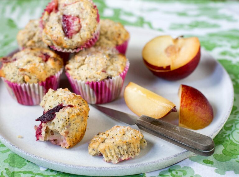 Muffins de ciruela y amapola