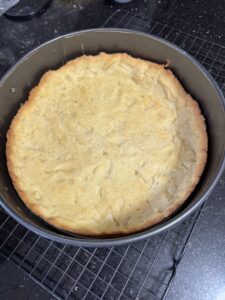 Masa de tarta cocida